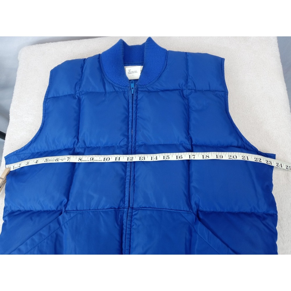 Vintage REI Puffer Vest Mens Large Blue Full‎ Zip Gorpcore 80s 90s Outdoor Puffy - Picture 7 of 8